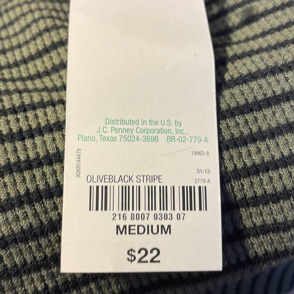 Knit Dress Form Fit S Neck Green Black Stripes Long Sleeve Size Med NWT “decree” - Picture 10 of 10